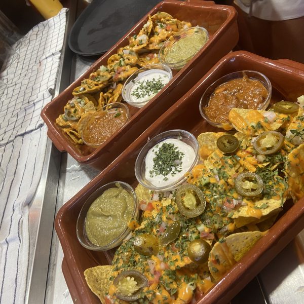 nachos con salsa